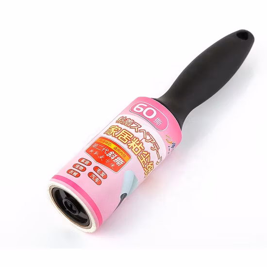 30 60 90 Sheets Sticky Portable Travel Refill Lint Roller with Black Cat Paw Handle